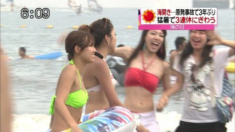 【画像】海水浴客のTバック生ケツを放送した日テレニュースの抜けるエロ画像80枚・59枚目