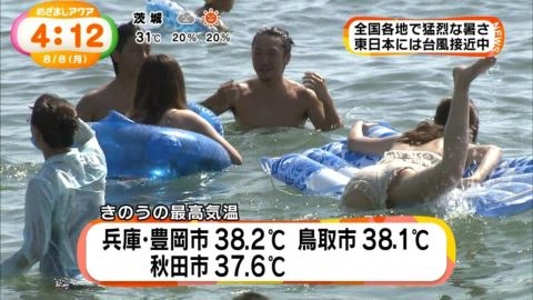 【画像】海水浴客のTバック生ケツを放送した日テレニュースの抜けるエロ画像80枚・21枚目