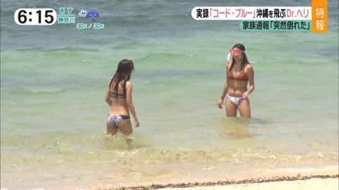 【画像】海水浴客のTバック生ケツを放送した日テレニュースの抜けるエロ画像80枚・41枚目