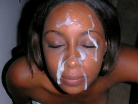 【コントラスト】黒人女性の肌に大量のザーメンをぶっかけた結果。芸術作品みたいになる(46枚)・22枚目