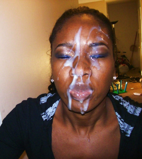 【コントラスト】黒人女性の肌に大量のザーメンをぶっかけた結果。芸術作品みたいになる(46枚)・45枚目