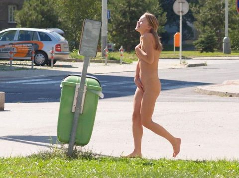 【画像】ガチの露出狂になり切れない女が全裸で外に出た結果ｗｗｗｗｗ・13枚目