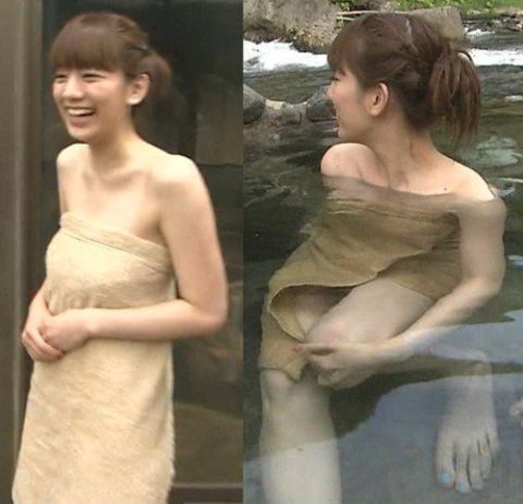 【芸能人エロ】TVのお風呂シーンで股間のガードがユッルユルな女さんがこちらｗｗｗｗｗ・30枚目