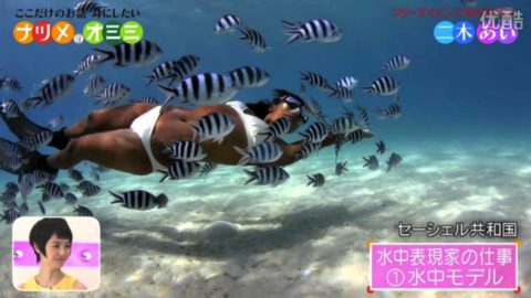【TVエロ】水中で女性の水着を撮影したシーン。これ絶対に狙ってるよな？ｗｗｗｗｗｗｗ・20枚目