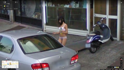 ”Google マップのストリートビュー”に偶然映ったド変態さんｗｗｗｗｗｗ(画像あり)・70枚目