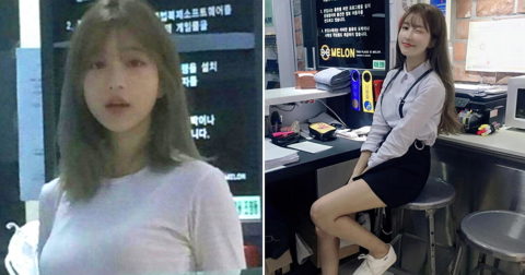 【エロ画像】韓国女子が超ミニスカでバイトしてる店で撮影されたエロ画像がこれｗｗｗｗｗｗ・11枚目